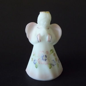 Fenton Glass Praying Angel Figurine, Hibiscus 2003
